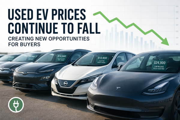 Used EV Prices Continue to Fall — Creating New Opportunities for Buyers