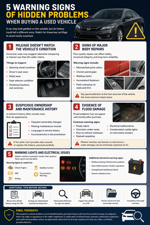 5 Signs a Car May Be Hiding Serious Problems: A Complete Buyer's Guide